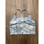 Aerie  Sports Bra Women Size M Hugger Blue Tie Dye Racerback Athletic Crop Photo 1