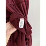 Entro Women’s Tiered Merlot Babydoll Ruffle Short Sleeve Mini Dress Size Small Photo 7