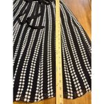 Uniform John Paul Richard Polka Dot Crepe Skirt 100% Silk Womens Size 10 Black Photo 6