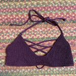 PINK - Victoria's Secret VS PINK MAROON STRAPPY RUCHED BIKINI TOP Photo 0