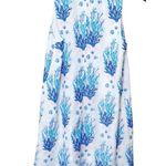 Lilly Pulitzer Jane Shift Dress Women’s Size 4 Tassel Hem Sea Spray White Blue Photo 3
