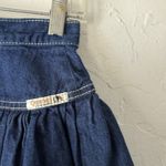 Cherokee Vintage 90s  Skirt Western Native XS Blue Denim‎ High Waist Pleated Photo 5