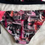 Vintage Y2K cyber glam OP pink and black bikini set size medium (junior’s 7/9) Photo 2