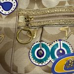 Coach  Signature 15311 Jazzy Poppy Multi Canvas Handbag Purse Rare Photo 6