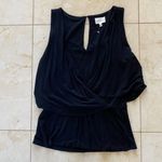 Deletta  NWOT Black Blouse Size Small Loose Fitting Photo 0