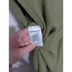 Backcountry Sleeveless Cotton Gauze Jumpsuit Olive Green Gorpcore Earth Tones Photo 5