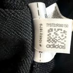 Adidas Original Women’s Three Striped Full Zip Black Athletic Jacket Photo 4