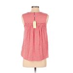 Sophie Max  Coral Pink Striped Tank‎ Top V-Neck Sleeveless Stretch XS X-Small New Photo 1