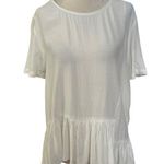 Mango White Shirt Women Top Size 6 | 60-29 Photo 0