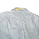 KERRI ROSENTHAL Womens Smiley Face Patches Heart Embroidered Button Up Shirt S White Photo 4