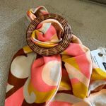 Zimmermann  One-shoulder buckled printed swimsuit size 0 US 2-4 peach Photo 2