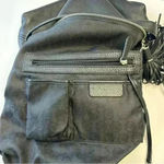 Michael Kors‎ Black Pebbled Leather Tassel Zip Shoulder Bag Purse Handbag Photo 10