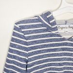 Organic Rags French terry Heather Blue striped hoodie size XS Photo 55