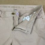 Jennifer Lopez Capri Pants Womens Sz 12 Beige Cropped Stretch Cotton Comfort EUC Photo 3