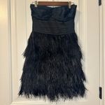 EXPRESS Black Feather Cocktail Dress Photo 0