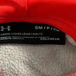 Under Armour Loose Cold Gear Storm Bright Orange Hoodie Women’s Size Small Photo 7