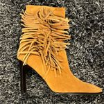 Predictions 🌺 VINTAGE TAN SUEDE FRINGE ANKLE BOOT SIZE 5.5🌺 Photo 0