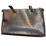 Coach Navy Perforated Leather Gallery Tote Shoulder Bag Style 1499 Photo 6