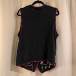 B.P. design Festive Snowman Knit Vest Black Size L Photo 2
