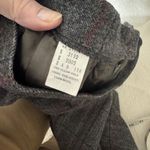 VINTAGE Wool Suit Gray Plaid Adolfo Esprit Jacket skirt career 80s womens Small Photo 6