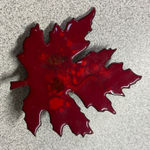 Vintage Style Red Enamel Autumn Fall Maple Leaf Brooch Pin Nature Jewelry Gift Photo 0