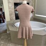 Torn By Ronny Kobo  Fit & Flare Knit‎ Bodycon Dress Women's Size L Pink Nude EUC Photo 7