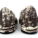 Chloé Laurena Croc Lizard Embossed Animal Scalloped Leather Ballet Flats 35.5 Photo 4