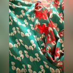 HAPSHO L/XL Boutique Printed Green Orange Boho Top Photo 8