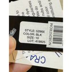 XScape Black Beaded Straps Mesh Inset Gown Size 10 $258 5298X Photo 7