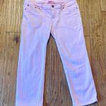 Lilly Pulitzer pink low rise crop jeans size 6 Photo 1