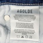 AGOLDE Sophie Crop Jeans Women's Size 27 Raw Hem Slim Jean Claremont Medium Wash Photo 10