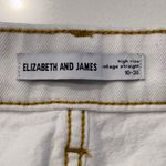 Elizabeth and James  High Rise Vintage White Straight Leg Denim Jeans‎ Size 10 Photo 8