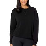 Year Of Ours Mock Neck Sweatshirt In Black Photo 3