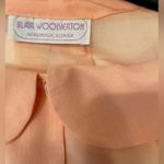 Blair‎ Woolverton Vintage 2 piece skirt and shirt Pastel Cotton Size 12 Orange Photo 2