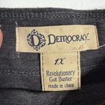 Democracy Womens Leggings Pull On Stretch Basic Gray Size 1X Gut Buster Photo 2