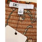 DR2 by Daniel rain burnt orange floral smocked mini dress boho chic Photo 10