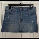 Hudson Jeans Hudson Vivid Distressed Blue Denim Mini Skirt Size 25 NWT Photo 1
