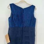 Light In The Box Formal Deep Blue Dress w/Tiered Skirt Textured Crimped Bodice Photo 4