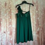 Jessica McClintock  Vintage 90’s Y2K Emerald Green Flower Babydoll Mini Dress Photo 6