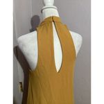 Lulus Lulu’s Groove Thing Golden Yellow Swing Mini Dress Sleeveless Neck Cut Out S Photo 5