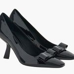 Salvatore Ferragamo Ferragamo Anz Vara Bow Pump in Black, Size 7 New in Box Photo 0