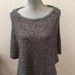 Cache silver gray poncho shawl scarf medium large M L RARE HTF GORGEOUS Photo 1
