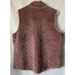 Kate Hill Vintage  Casual Lilac Vest Cotton Soft‎ Jewel Snaps Outdoors Hiking LG Photo 1