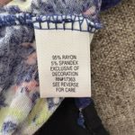 Simply Vera, Vera Wang Simply Vera size XL blue floral tunic top Photo 7