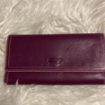 Coach  Purple Leather Wallet used in good condition size in pictures Photo 15