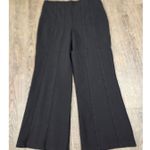 Elie Tahari  T-Tahari Flare Knit Pant Black Women's Cropped Size Medium Photo 3