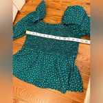 CROSBY by Mollie Burch  Smocked Top with Puff Sleeves Size Small Photo 8