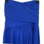 J.Crew Blue Strapless Silk Bridesmaid Dress Size 8 Photo 2