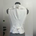 Midnight Velvet white Satin Blouse Size 6 Photo 3