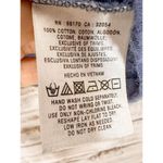 Deletta  Women's Cotton Sleeveless Ruffle Front V Neck Tank Top Blue Gray Small Photo 5